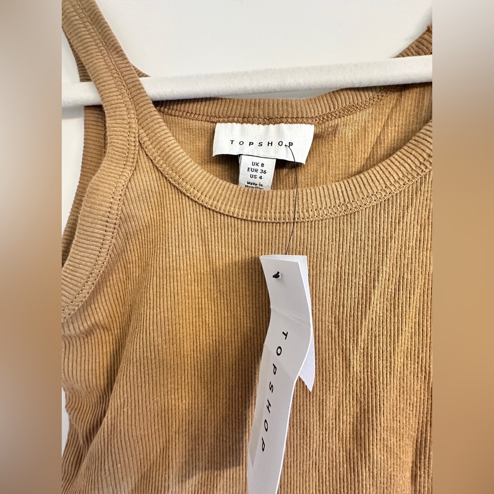 Topshop Ribbed Tank Top - Picture 3 of 4